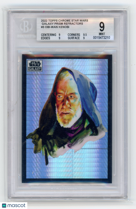 2022 Star Wars Galaxy Prism Refractors /75 - Obi-Wan Kenobi #3 BGS 9 - /75