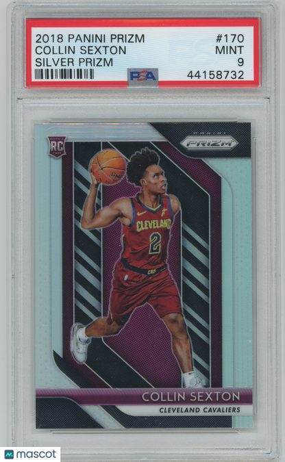2018 Panini Prizm Collin Sexton ROOKIE #170 Silver Prizm PSA 9