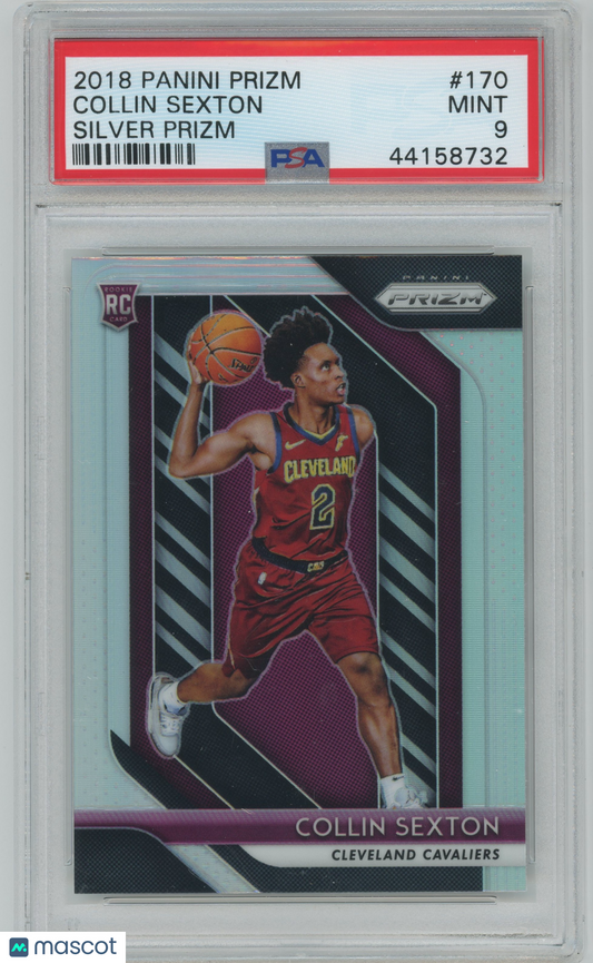 2018 Panini Prizm Collin Sexton ROOKIE #170 Silver Prizm PSA 9