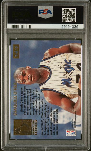 1993 Fleer Ultra - Rebounding Kings #9 - Shaquille O'Neal - Magic - HOFer - PSA
