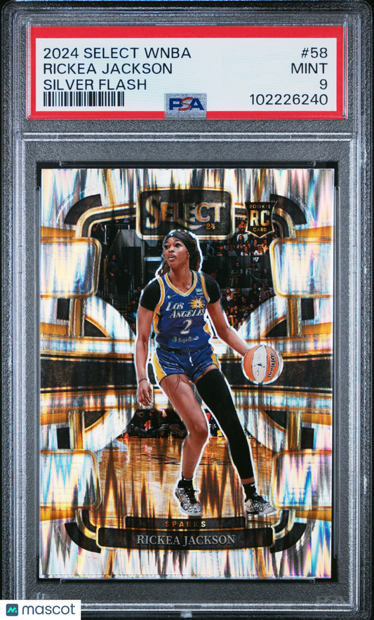 2024 Select WNBA - Rickea Jackson #58 - Silver Flash - Rookie - PSA - ROOKIE