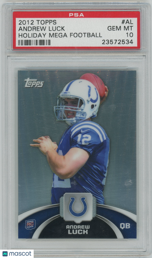 2012 Topps Holiday Mega Refractor #AL Andrew Luck Colts RC ROOKIE PSA 10