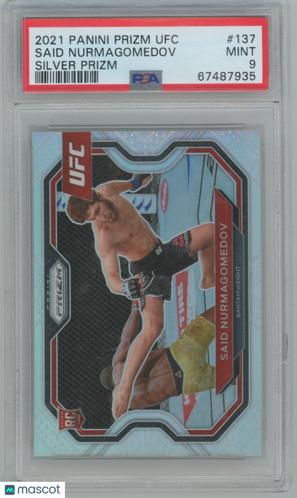 2021 Panini Prizm UFC Said Nurmagomedov #137 Silver PSA 9