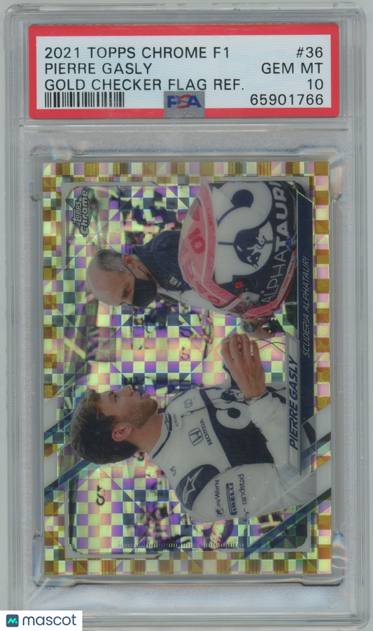 2021 Topps Chrome Formula 1 Pierre Gasly #36 PSA 10 - /50, ## 26/50