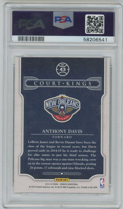2014 Panini Donruss - Court Kings Career Stat /173 - Anthony Davis 4/173 - PSA