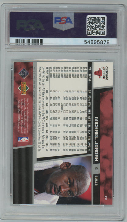 1998 Upper Deck - Michael Jordan #23 - MJ All-Star Game MVP - MJ HOFer - PSA