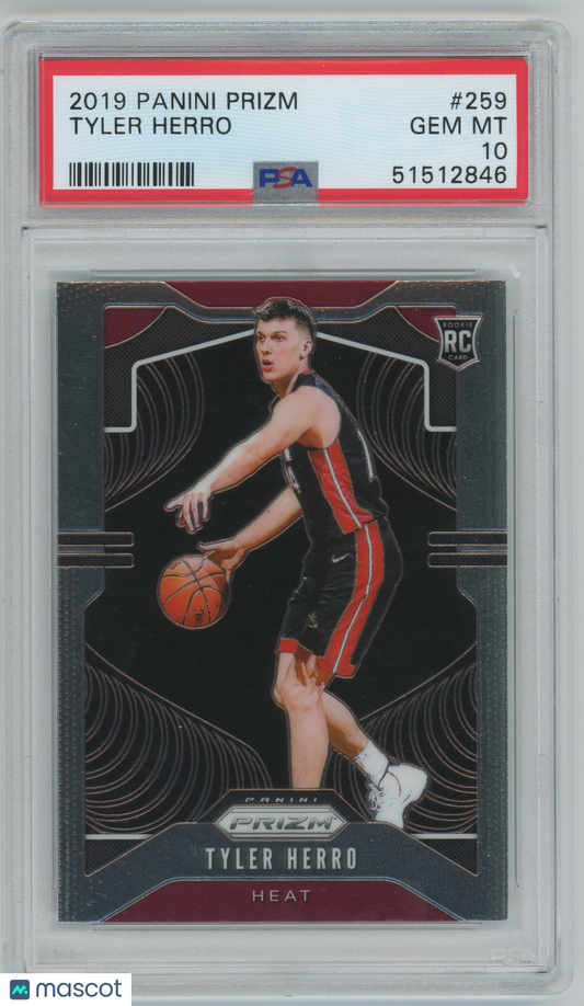 2019 Panini Prizm Tyler Herro ROOKIE #259 PSA 10