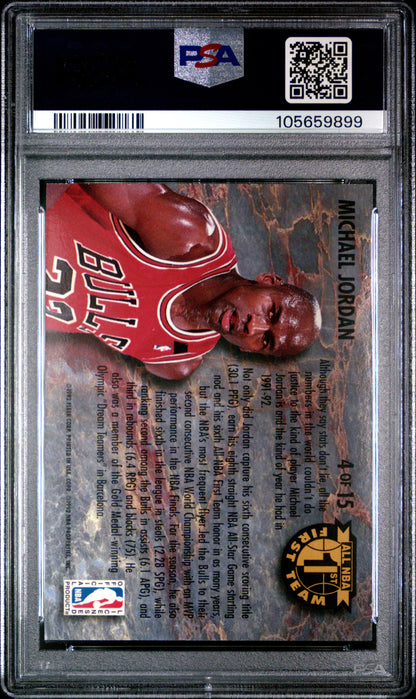1992 Ultra All-NBA Michael Jordan #4 PSA 8