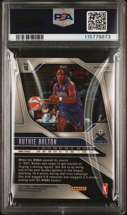 2024 Panini Prizm WNBA - Ruthie Bolton #15 - Snakeskin SSP - PSA - Snakeskin SSP