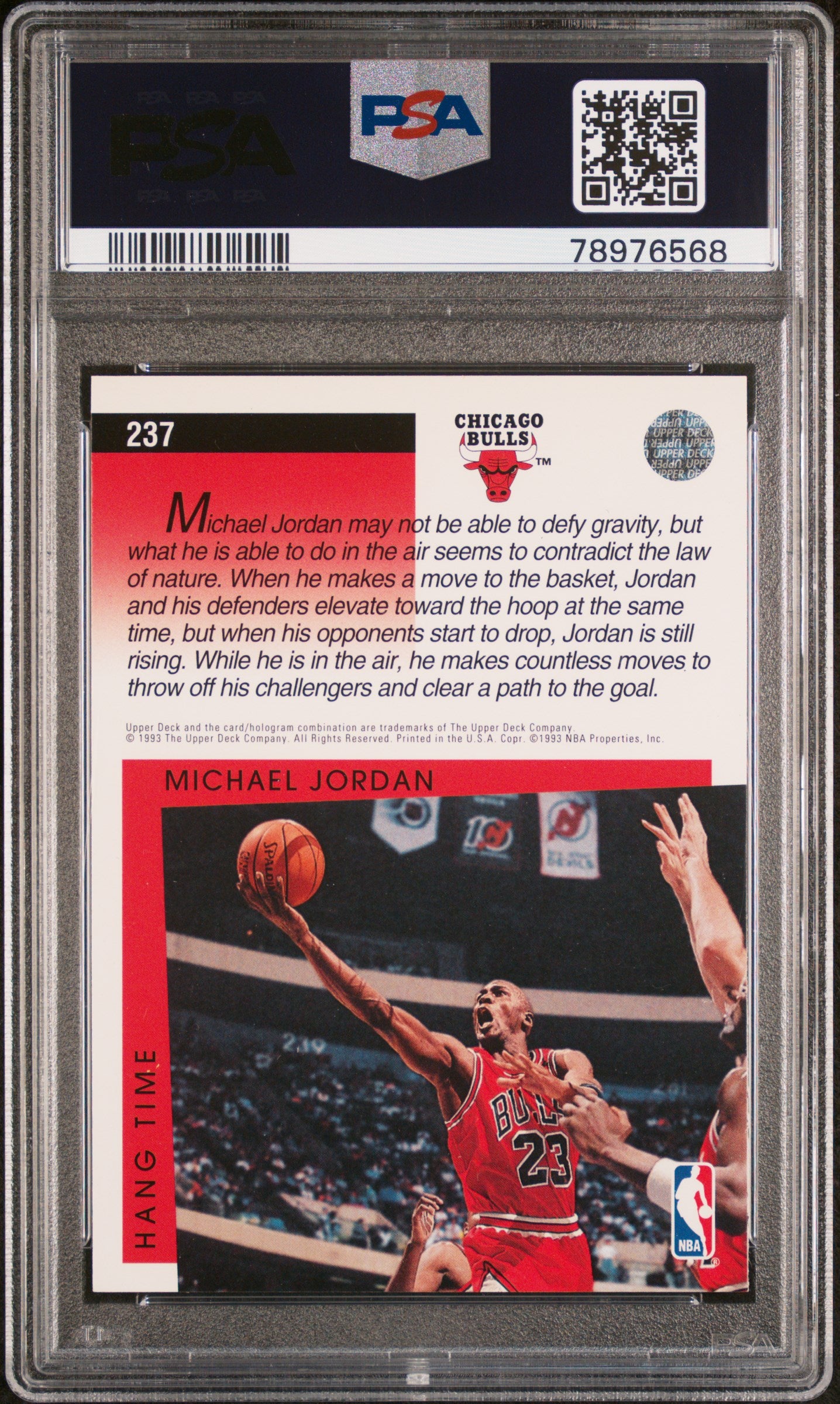 1993 Upper Deck Michael Jordan #237 PSA 9