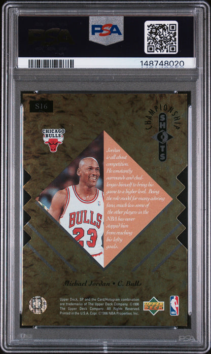 1995 SP Championship Basketball - Michael Jordan #S16 - Championship Shots - PSA