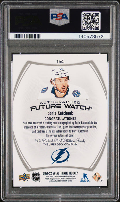 2021 SP Authentic- Boris Katchouk - FUTURE WATCH AUTO /999 - PSA - INSCRIBED /50