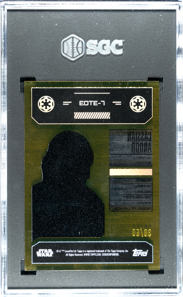 2023 Topps Finest Star Wars - Cassian Andor - GOLD /50 - SGC 9.5 - GOLD /50