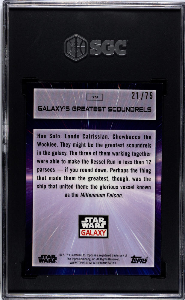 2022 Star Wars Galaxy Galaxy's Greatest Scoundrels - /75 SGC 9.5 - /75