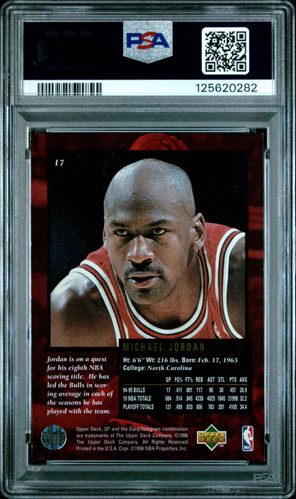 1995 Upper Deck SP Championship - Michael Jordan #17 - PSA 7