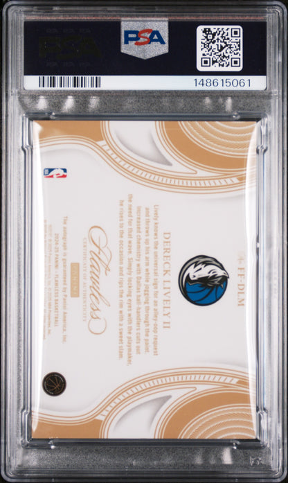 2024 Flawless - Dereck Lively - Flawless Finish AUTO /5 - Emerald /5 AUTO - PSA