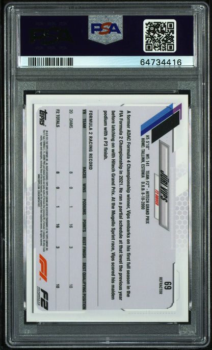 2021 Topps Chrome F1 - Juri Vips #69 - Refractor - PSA - REFRACTOR - PSA