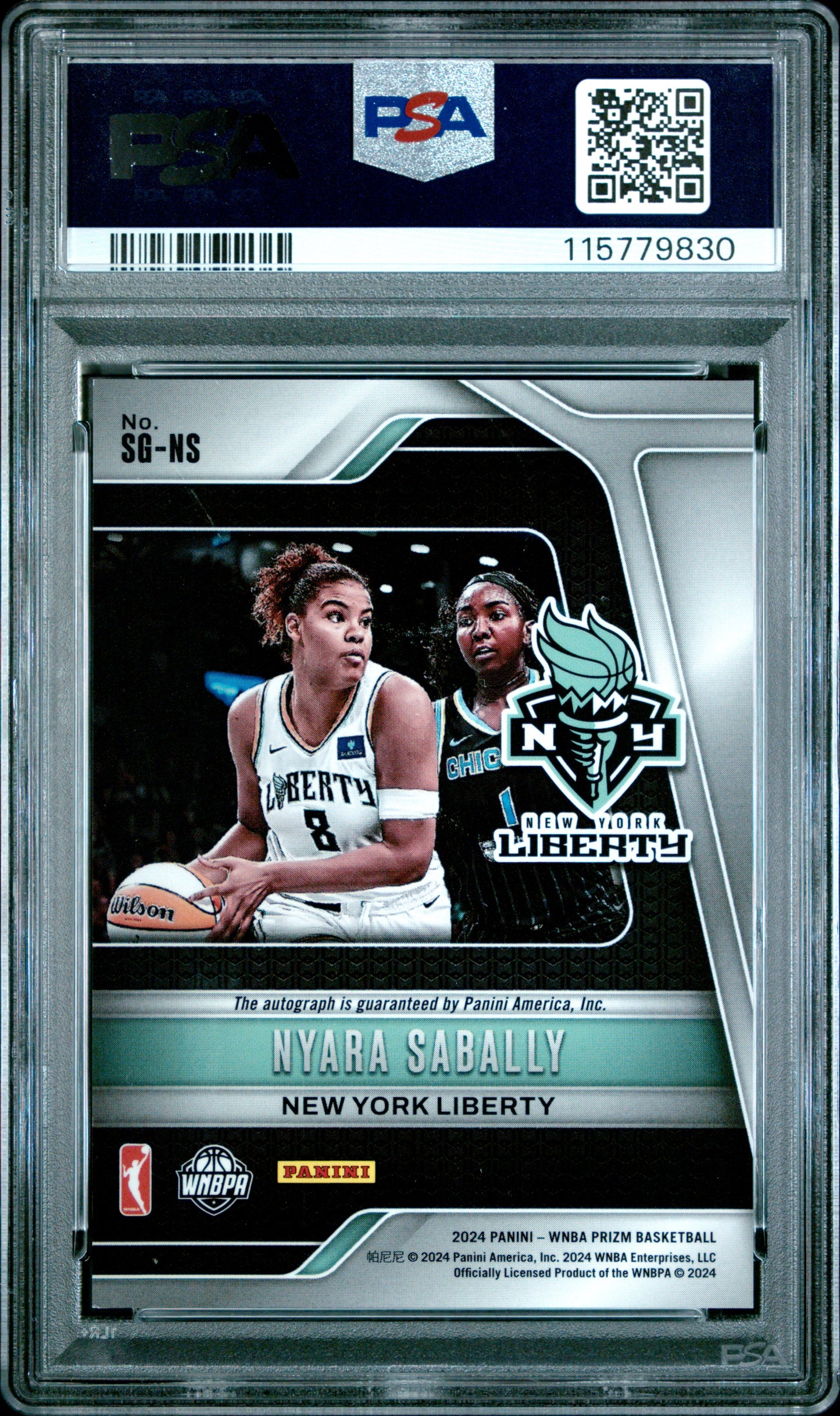 2024 Panini Prizm WNBA - Signatures AUTO - Nyara Sabally #SGNS - PSA 9 - AUTO