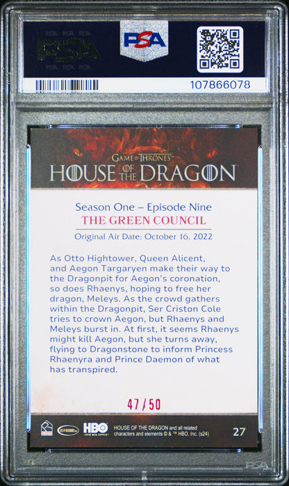 2024 House Of The Dragon - The Green Council - Season One - RED /50 - PSA - /50