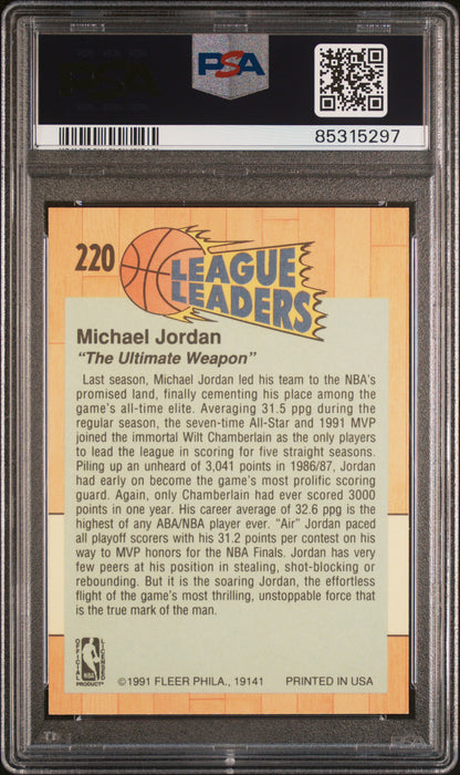 1991 Fleer Michael Jordan #220 PSA 7