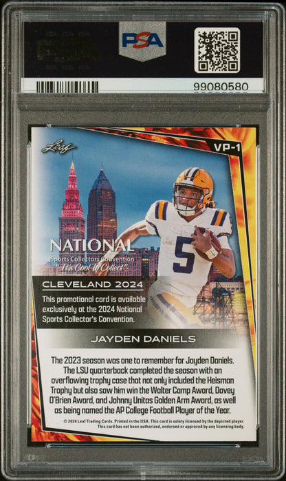 2024 Leaf NSCC VIP ROOKIE Jayden Daniels ROOKIE #VP1 PSA 9