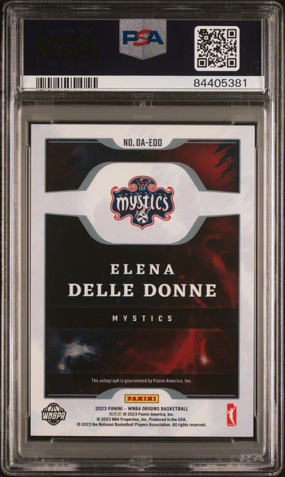 2023 Panini Origins WNBA Elena Delle Donne #OAEDD Auto Red PSA 8 Auto 10 - /49