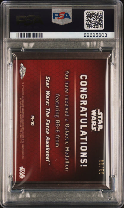 2016 Star Wars - Poe Dameron/BB8 - The Force Awakens - BRONZE Medallion - PSA 10