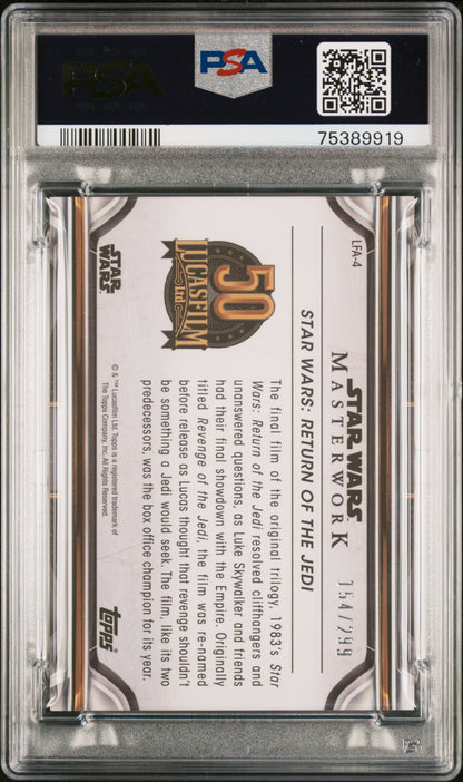 2021 Star Wars Masterwork 50th Anniv Luke Skywalker Darth Vader PSA 10 - /299