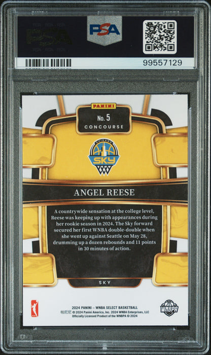 2024 Panini Select WNBA Angel Reese ROOKIE #5 PSA 9