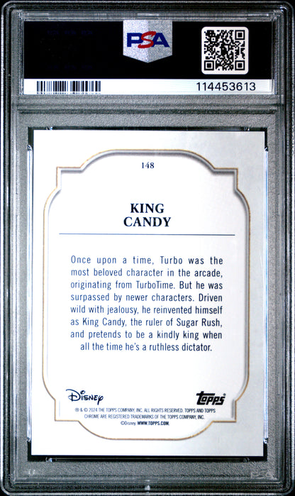 2024 Topps Chrome Disney Sapphire Edition - King Candy #148 - PSA