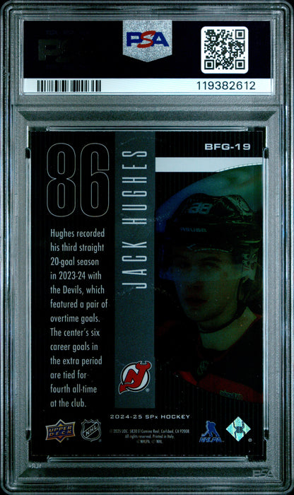 2024 SPX Hockey - Jack Hughes #BFG19 - Bound For Glory - PSA 9