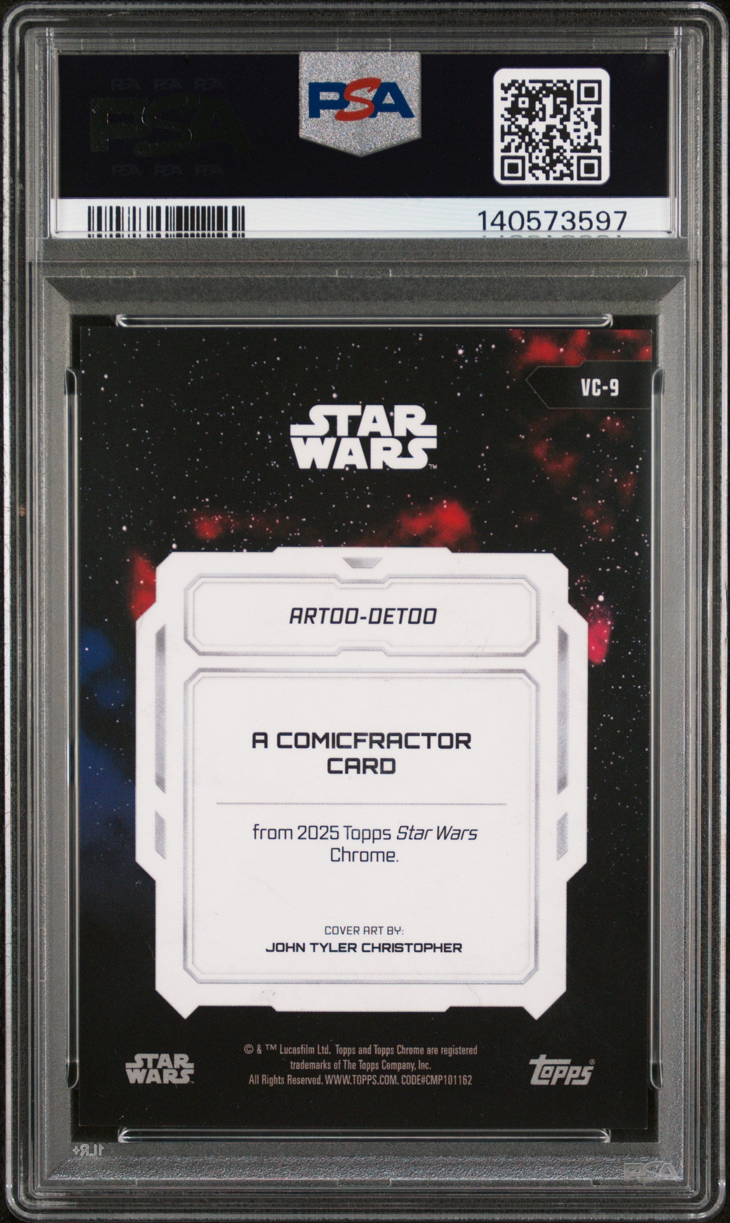 2025 Topps Chrome Star Wars - Artoo-Detoo #VC9 - Comicfractor SSP - PSA 9