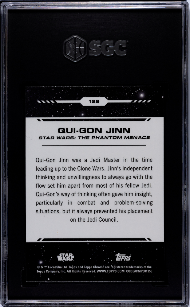 2024 Topps Chrome Star Wars - Qui-Gon Jinn #128 - SGC 9.5