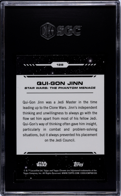 2024 Topps Chrome Star Wars - Qui-Gon Jinn #128 - SGC 9.5