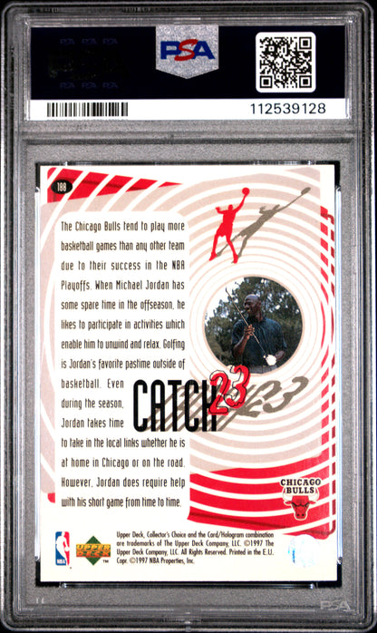 1997 Collector's Choice - Michael Jordan - Catch 23 - Favorite Pastimes - PSA
