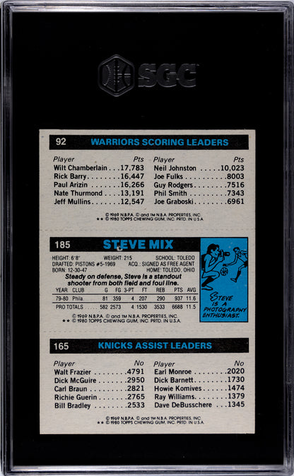 1980-81 Topps - Robert Parish/Steve Mix/Michael Richardson - #147 SGC 5.5