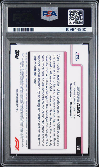 2025 Formula 1 - Pierre Gasly #88- F1 75th Anniversary Refractor /75 - PSA - /75