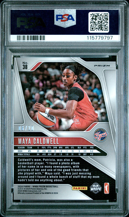 2024 Panini Prizm WNBA- Maya Caldwell #38 - Cherry Blossoms FOTL /20 - PSA - /20