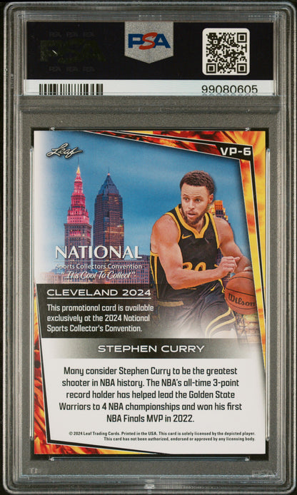 2024 Leaf National Sports Collectors Convention Vip Stephen Curry #VP6 PSA 10