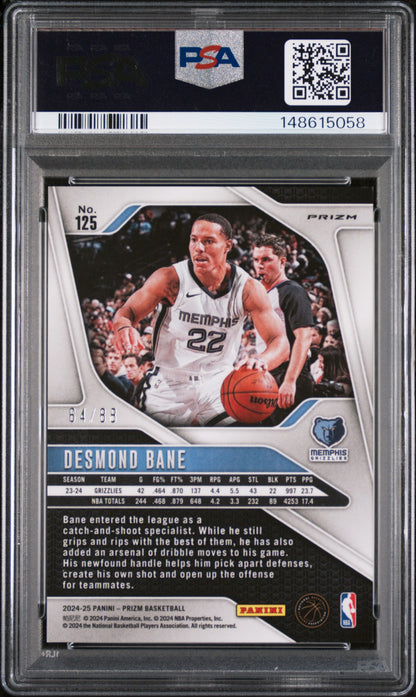 2024 Prizm - Desmond Bane #125 - Dragon Year /88 - PSA 10