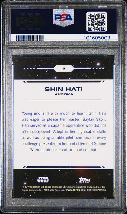 2024 Topps Chrome Star Wars Shin Hati /199 #6 - PSA 9 - /199