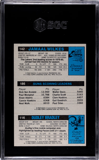 1980-81 Topps Wilkes Westphal Bradley #123 SGC 6