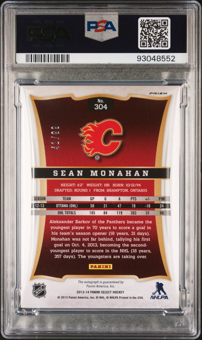 2013 Panini Select Hockey - Sean Monahan #304 - ROOKIE AUTO /99 - PSA - /99