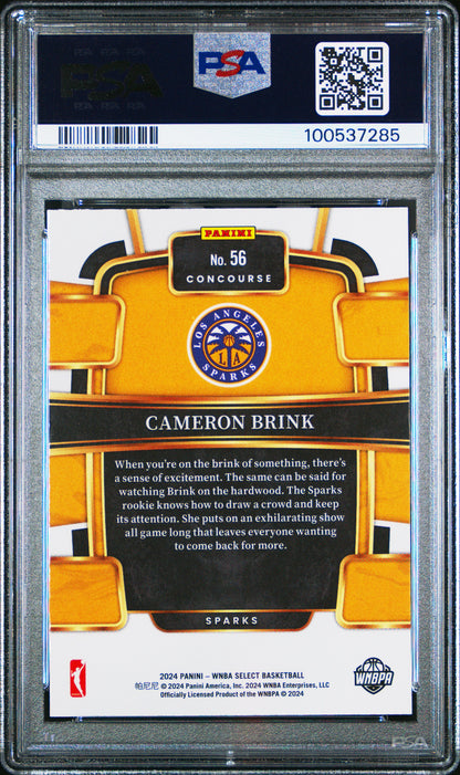 2024 Panini Select WNBA Cameron Brink ROOKIE #56 PSA 9