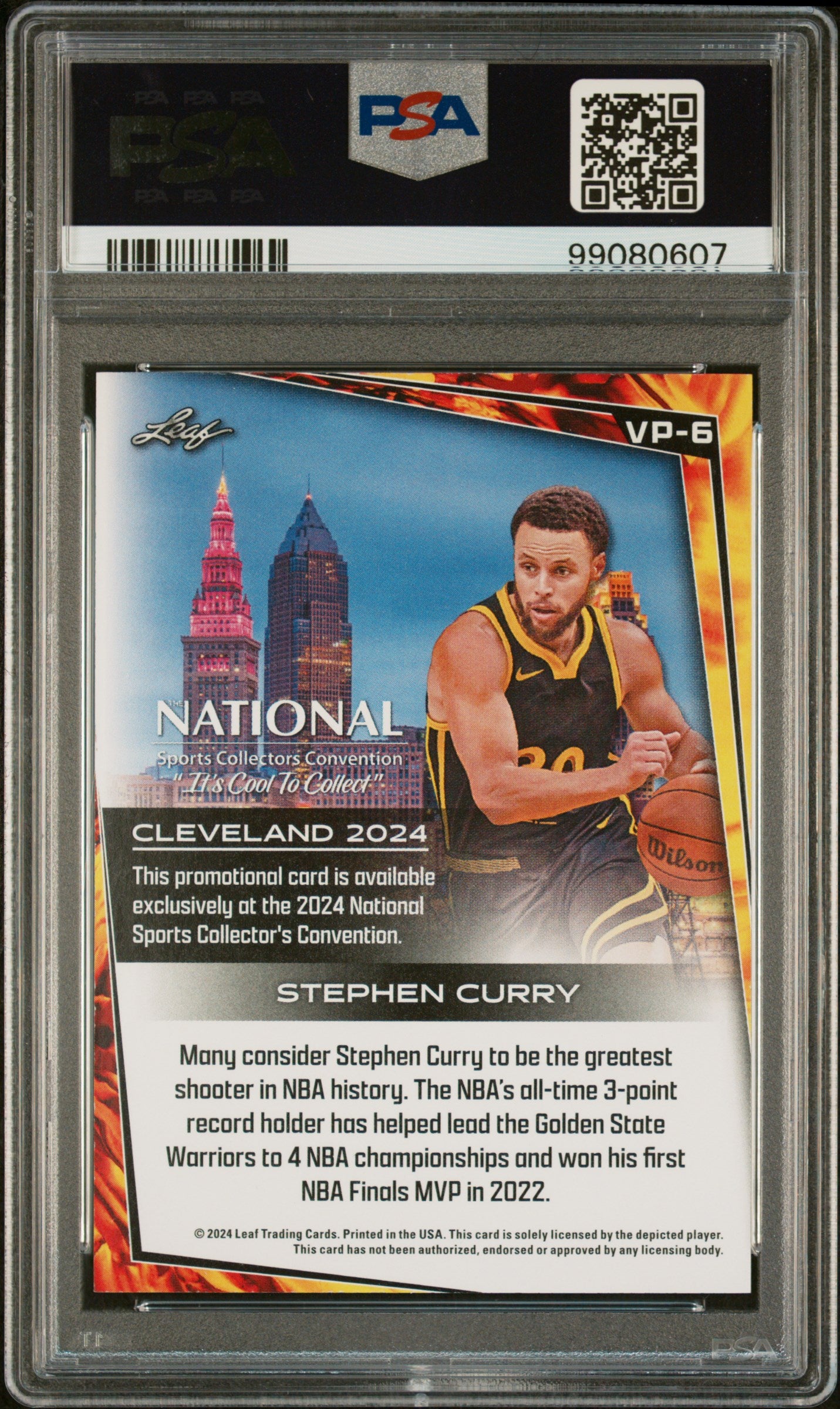 2024 Leaf NSCC Vip Stephen Curry #VP6 PSA 9