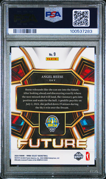 2024 Panini Select WNBA Select Future Angel Reese ROOKIE #9 PSA 9