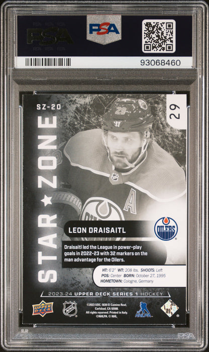 2023 Upper Deck Star Zone Leon Draisaitl #SZ20 PSA 8