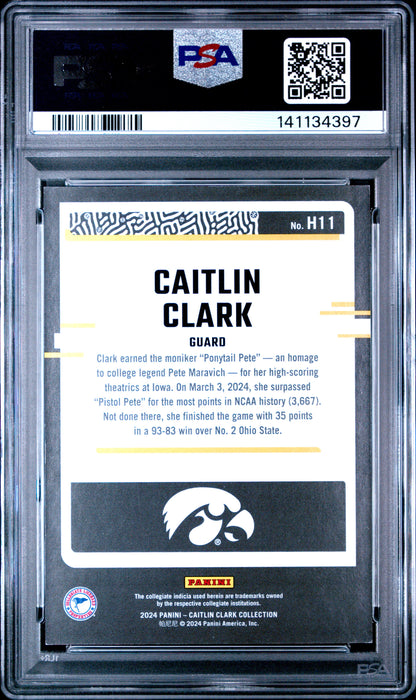 2024 Caitlin Clark - Caitlin Clark #H11 - Floating Hearts /199 - PSA - /199