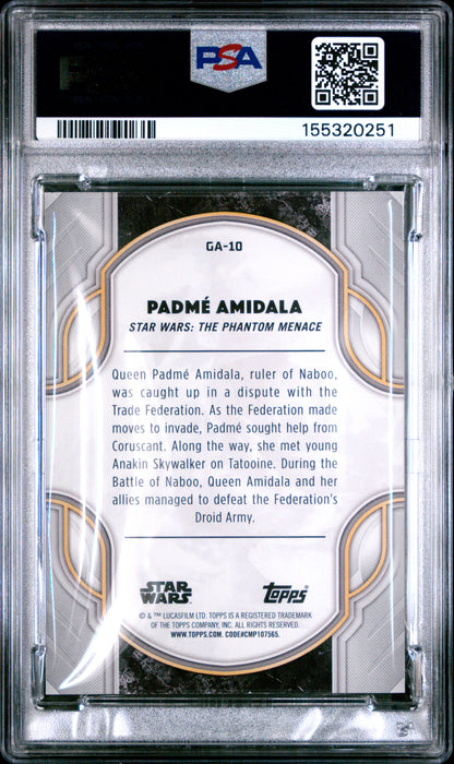2025 Star Wars Smugglers Outpost - Padme Amidala - Blue Foil /50 - PSA - /50