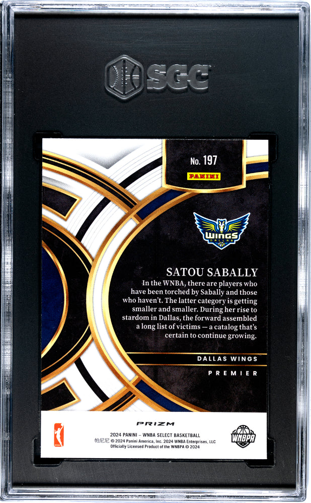 2024 Panini Select WNBA - Satou Sabally #197 - Tiger Prizm SSP - SGC 10